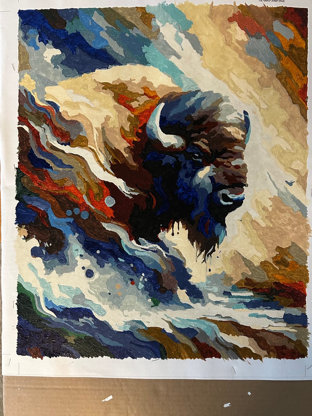 Customer photo review of Paint by Numbers - Color impression buffalo
