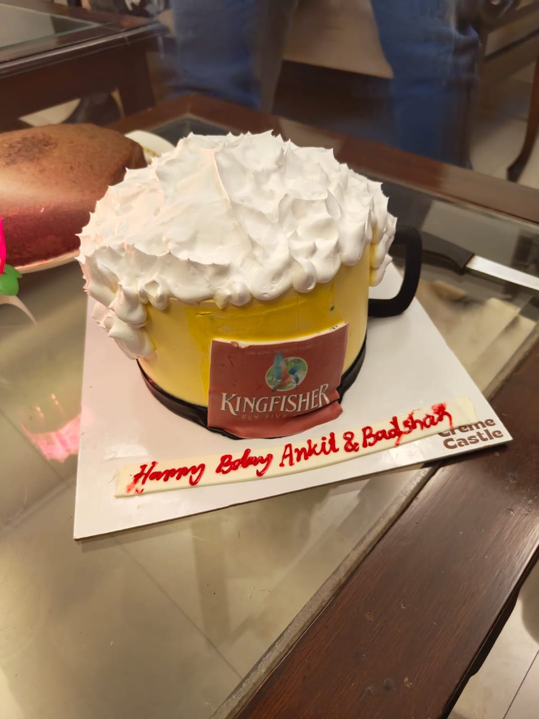 Customer photo review of Beer Custom Cake