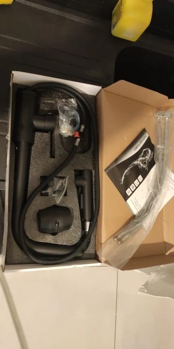 Customer photo review of Faaborg - Pull-Out Kitchen Faucet