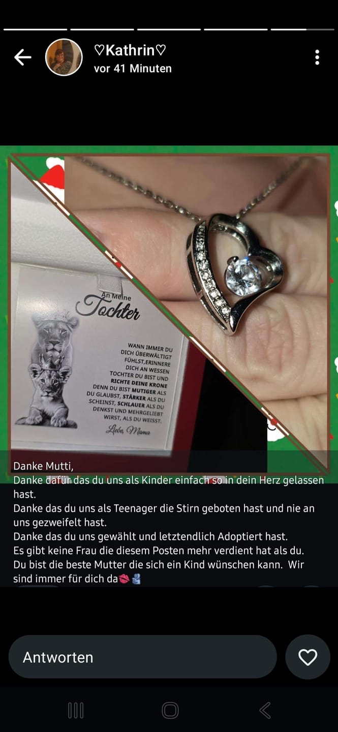 Customer photo review of An Meine Tochter - Ich Bin Stolz Auf Dich - Liebe Mama