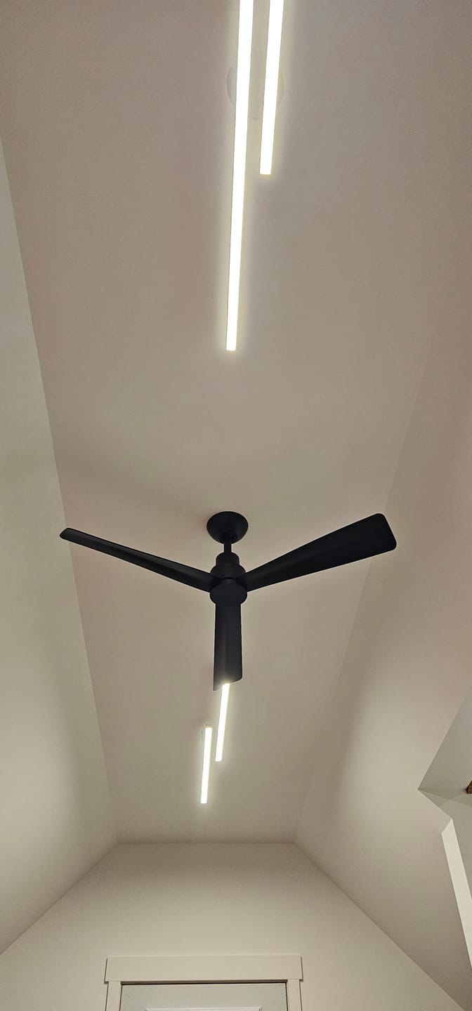 Customer photo review of Dimmable 2-Light Long Strip Linear LED Flush Mount
