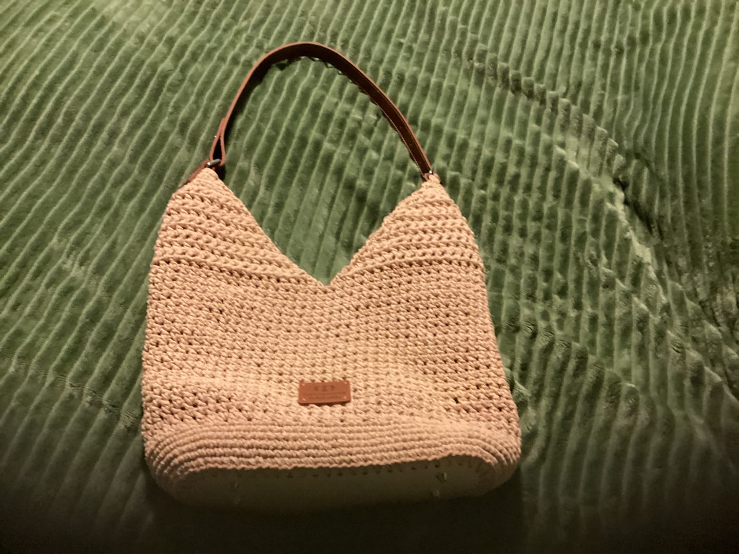 Customer photo review of CrochetPark™ Haven Hobo crochet kit