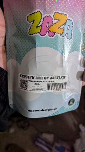 Customer photo review of Thin Mint Cookies - 28 Grams - Hybrid