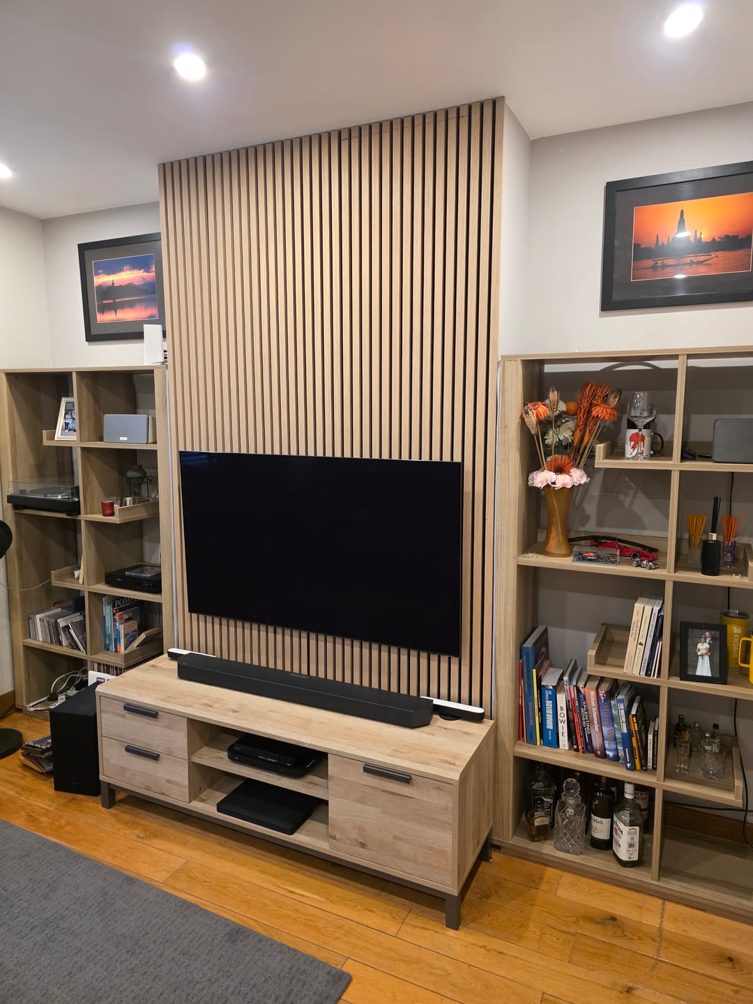 Customer photo review of Wooden Wall Panel | Natural Oak | Premium 3-sided Wood Veneer