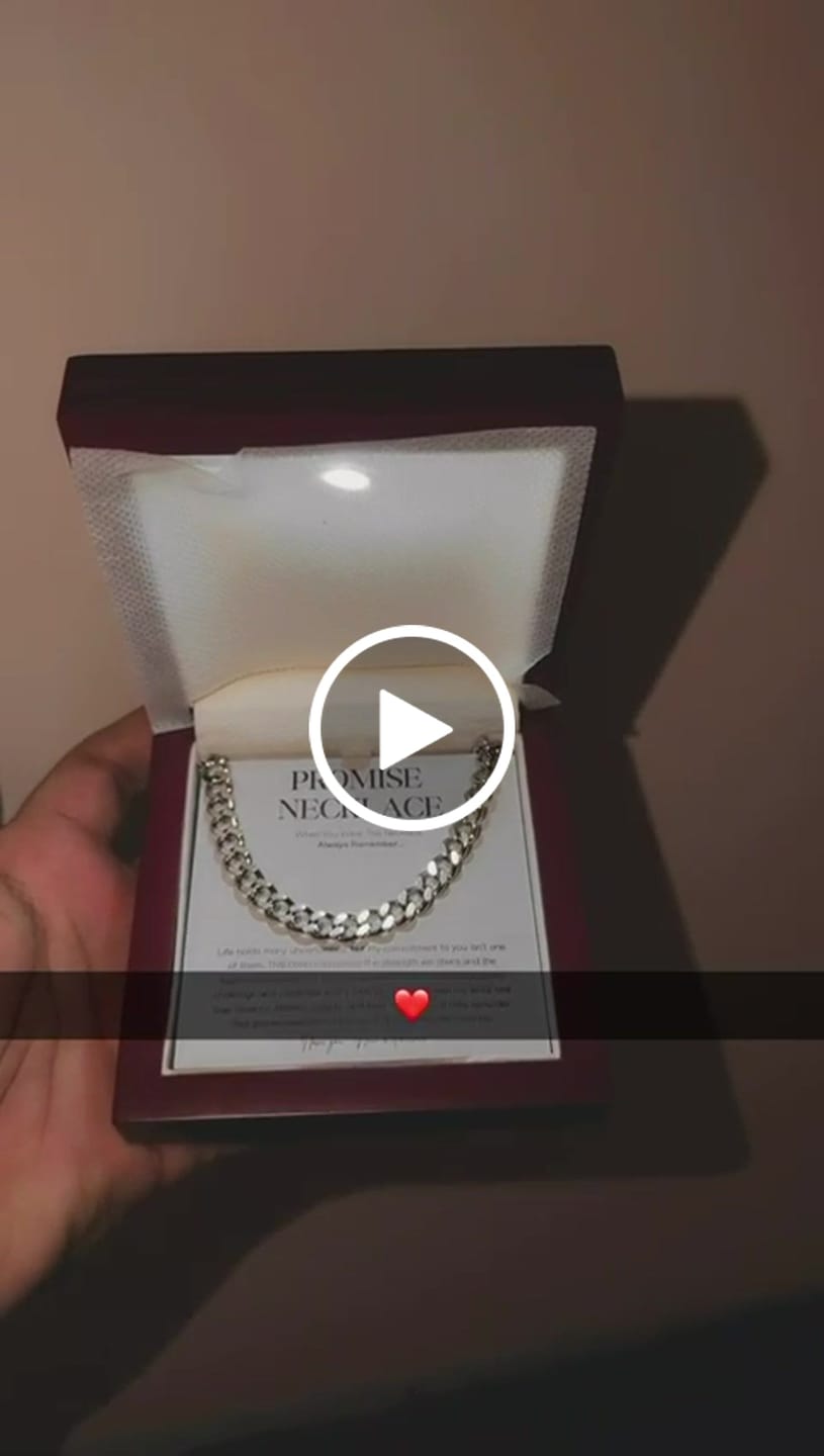 Customer video review of Sterling Silver Promise Necklace