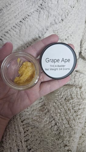 Customer photo review of Grape Ape | THCA Badder