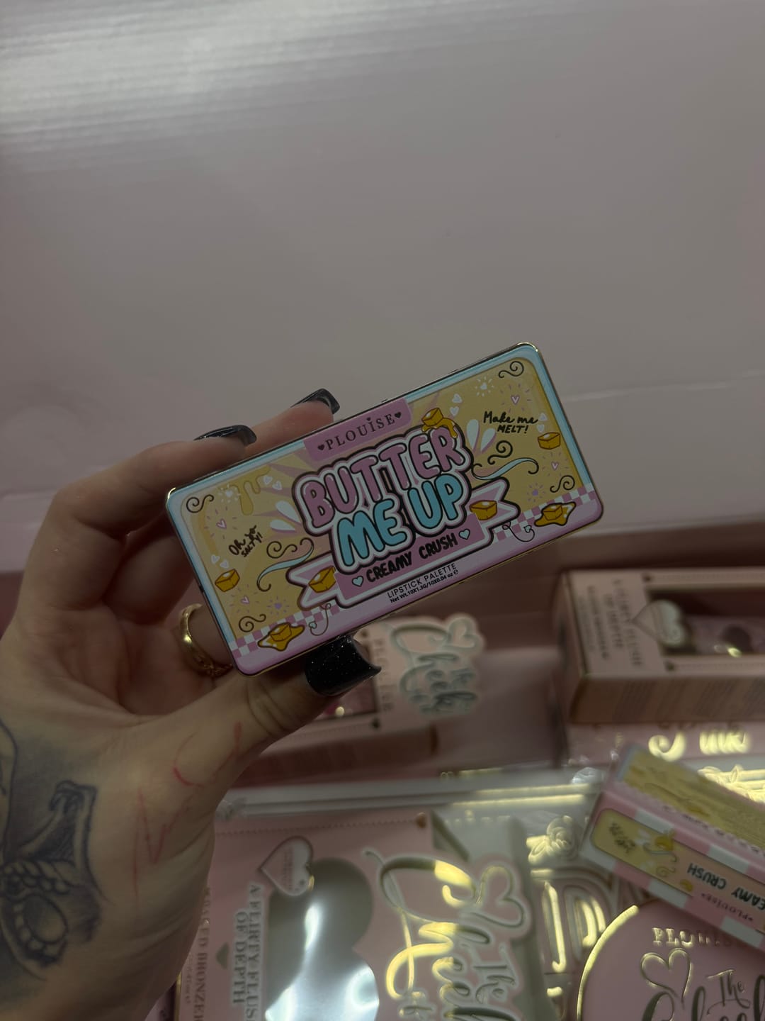 Customer photo review of P. Louise Butter Me Up Lipstick Palettes