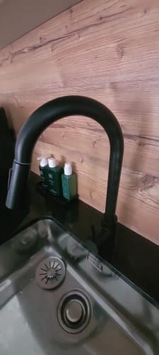 Customer photo review of Karlstad - Three-Way Kitchen Faucet with Filter Tap & Pull-Out Spout for Kitchen Sink