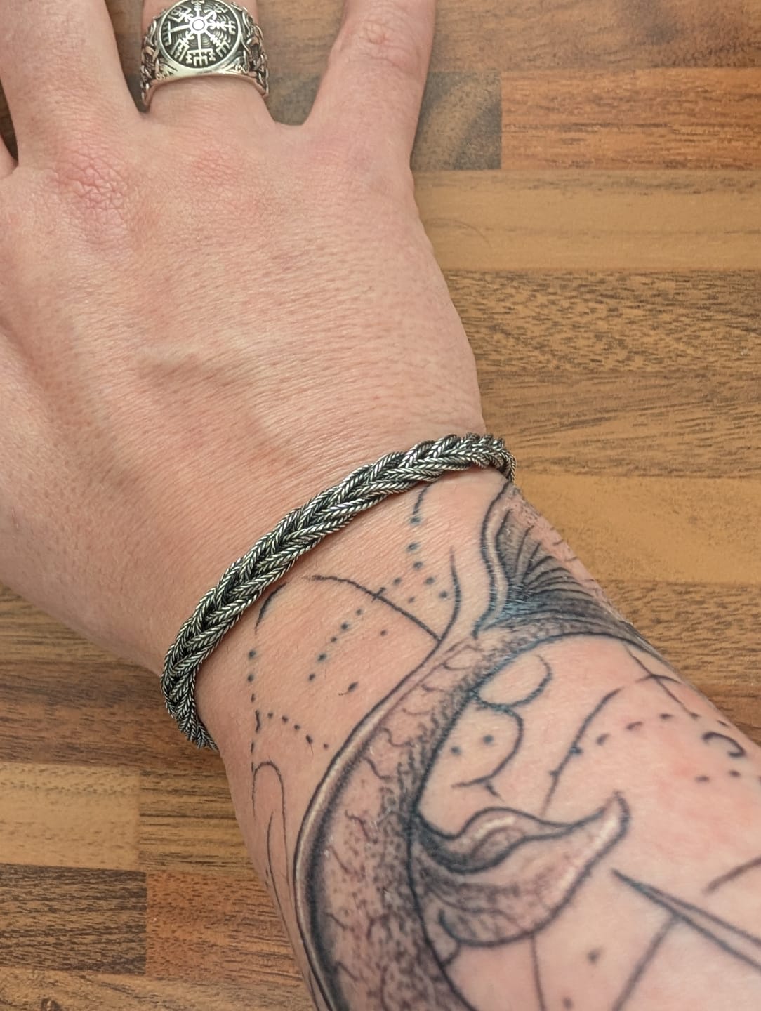 Customer photo review of WOVEN VIKINGS. - 925 STERLING SILVER