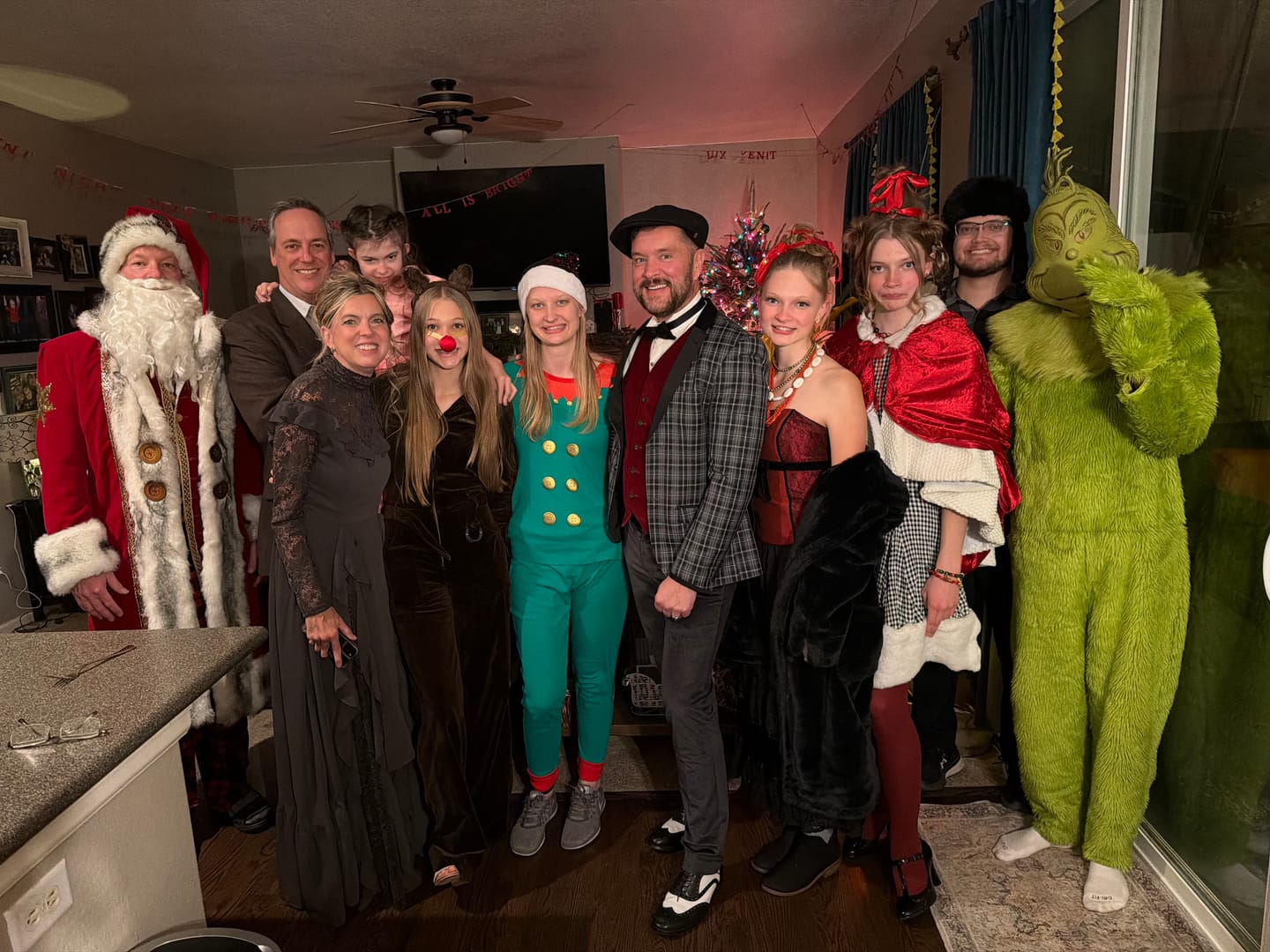Customer photo review of Christmas Murder Mystery Host Your Own Dinner Party Game Kit