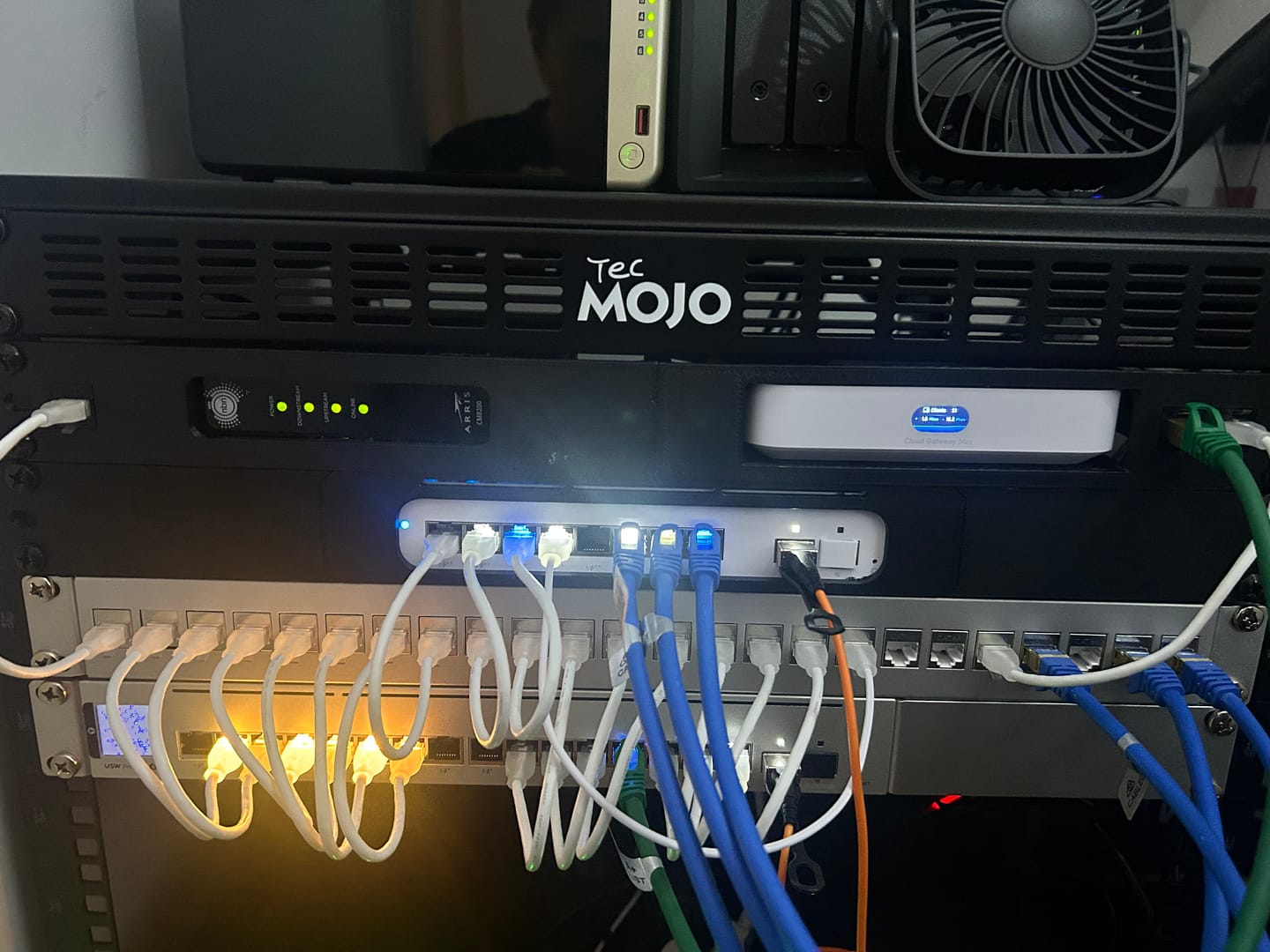 Customer photo review of 1U Rack Mount for Ubiquiti Unifi Cloud Gateway Ultra /  Gateway Max (Modular)