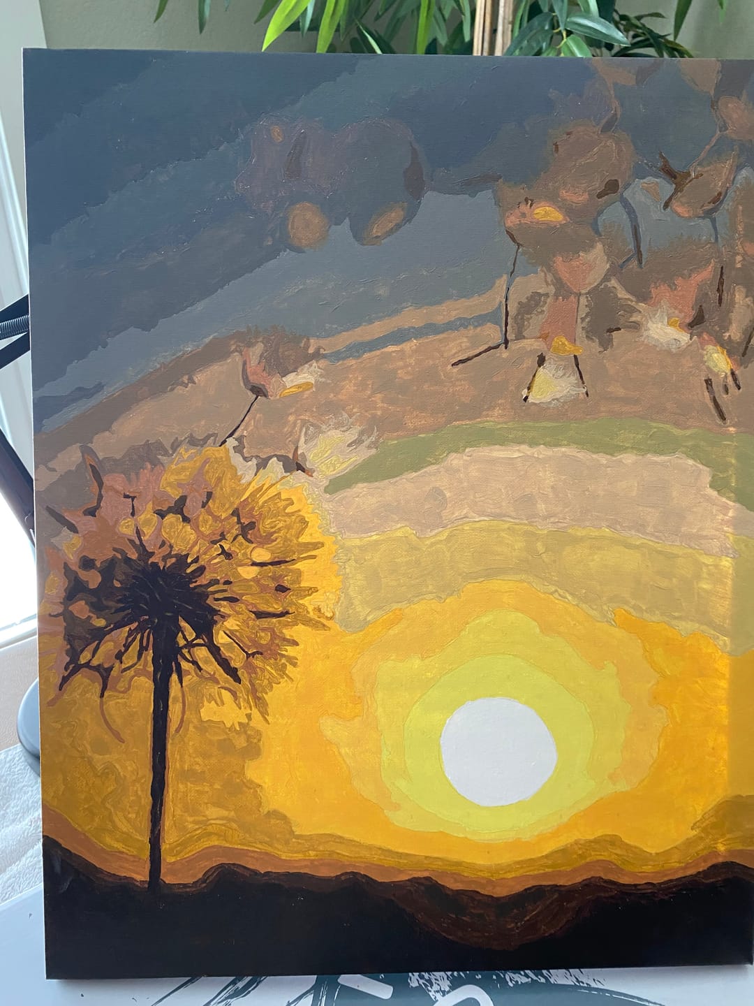 Customer photo review of Dandelion at Sunset | Paint by Numbers