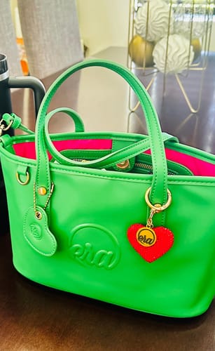 Customer photo review of Green Mini Tote Bag
