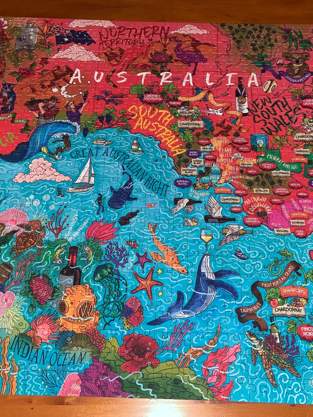 Customer photo review of Australia Wine Puzzle