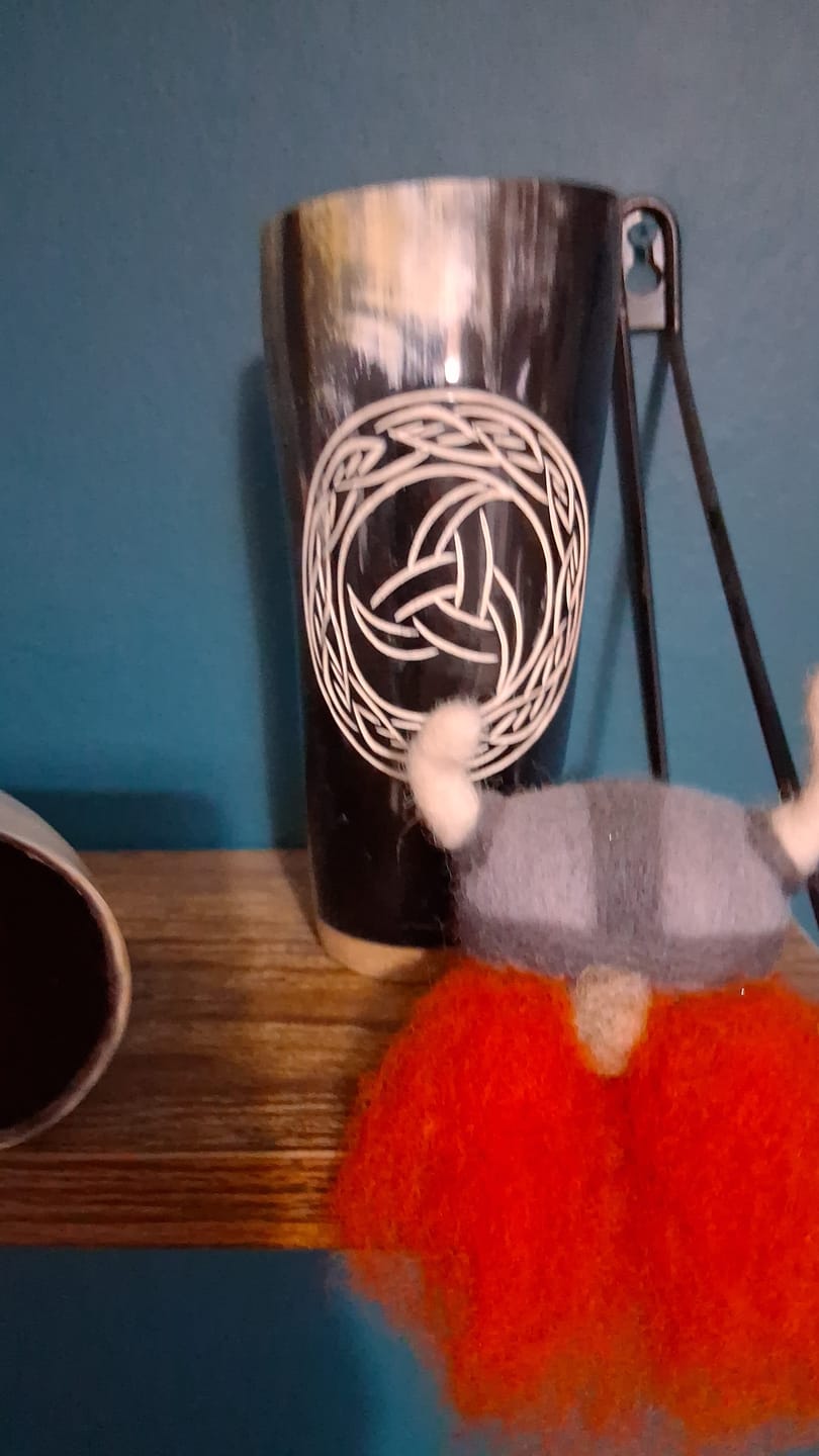 Customer photo review of Mystery Viking Drinking Horn