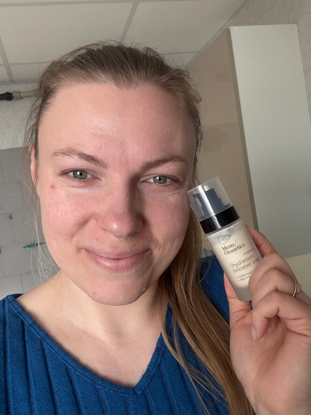 Customer photo review of Drėkinamasis veido kremas su peptidais