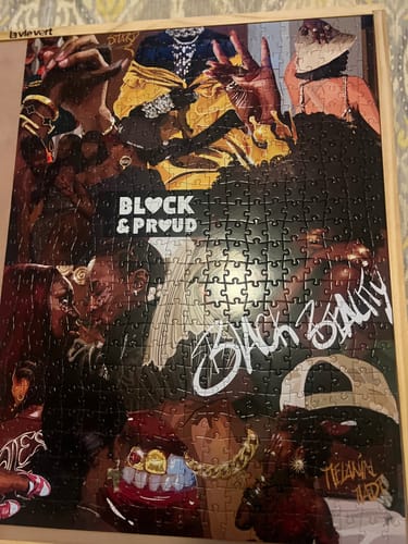 Customer photo review of Black & Proud Collage Puzzle