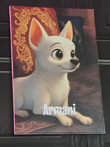 Customer photo review of Dein Haustier als Cartoon - Individuelle Leinwand