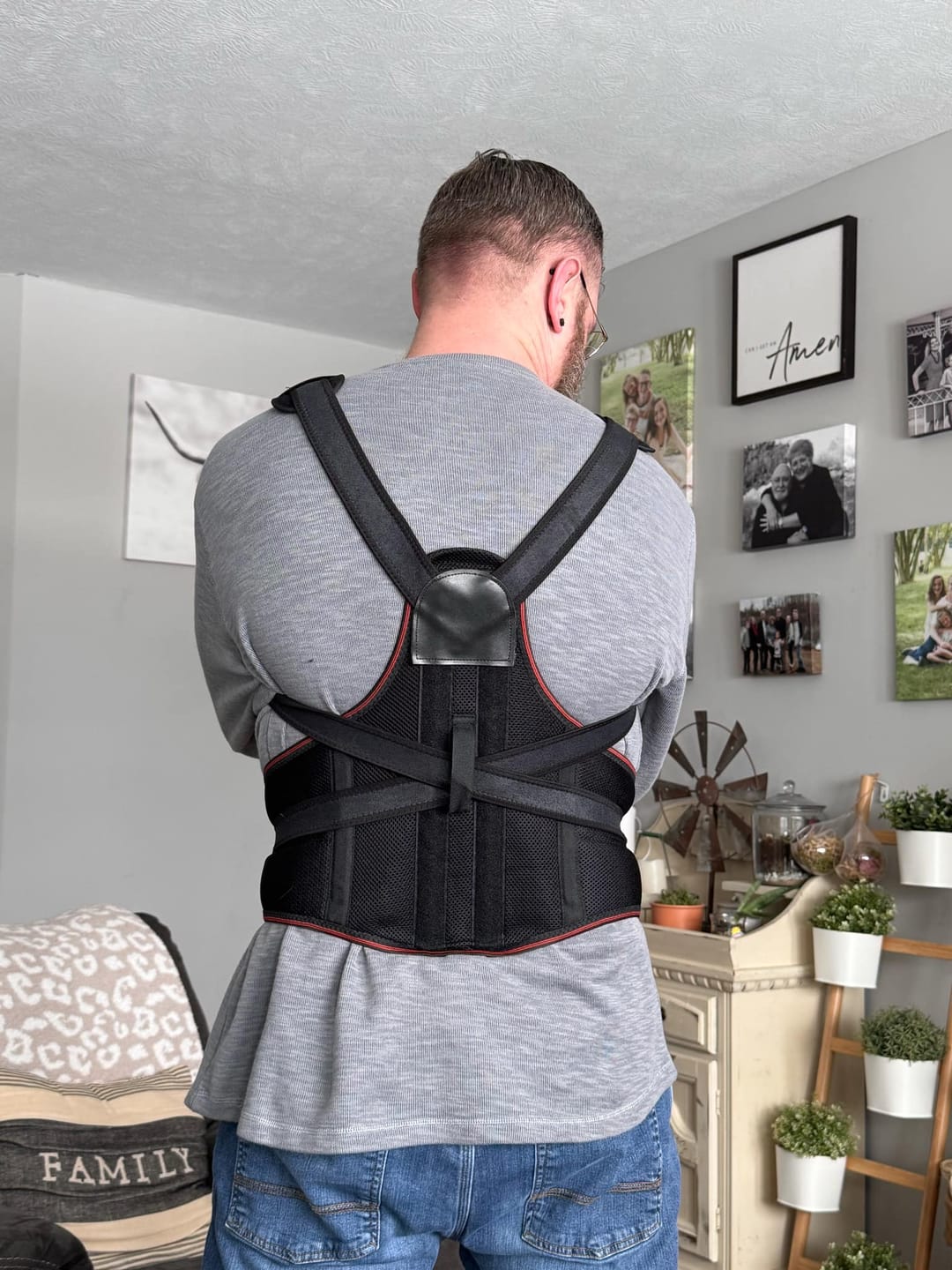 Customer photo review of Sports Elbow Braces for Kids with Protective Pad - 2 Pack