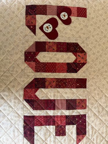 Customer photo review of A Love Song Pillow or Mini PDF Pattern