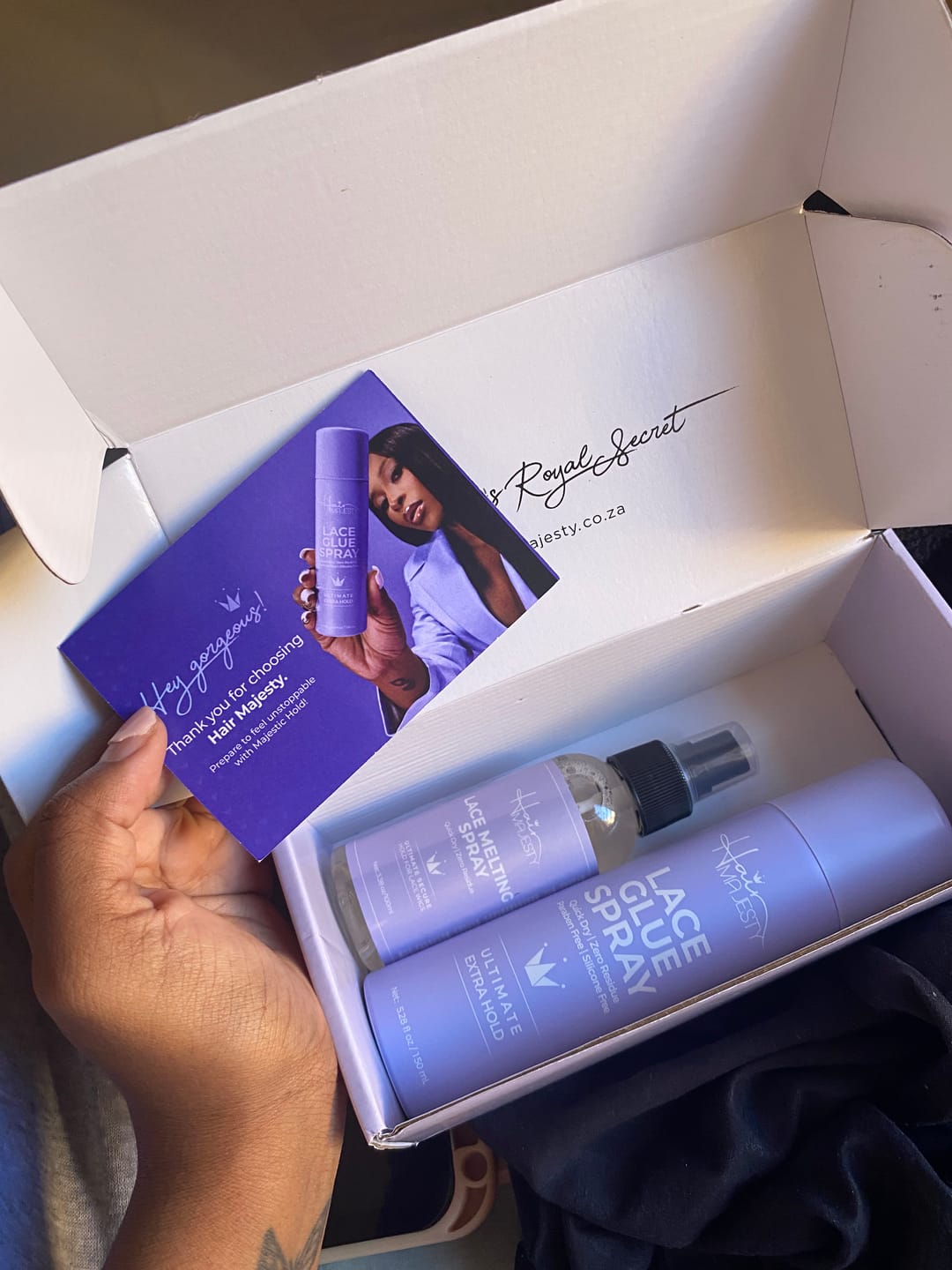 Customer photo review of Lace Melting Spray