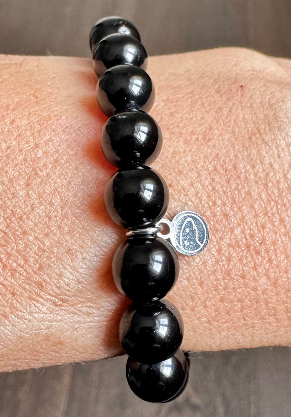 Customer photo review of Black Tourmaline Bracelet
