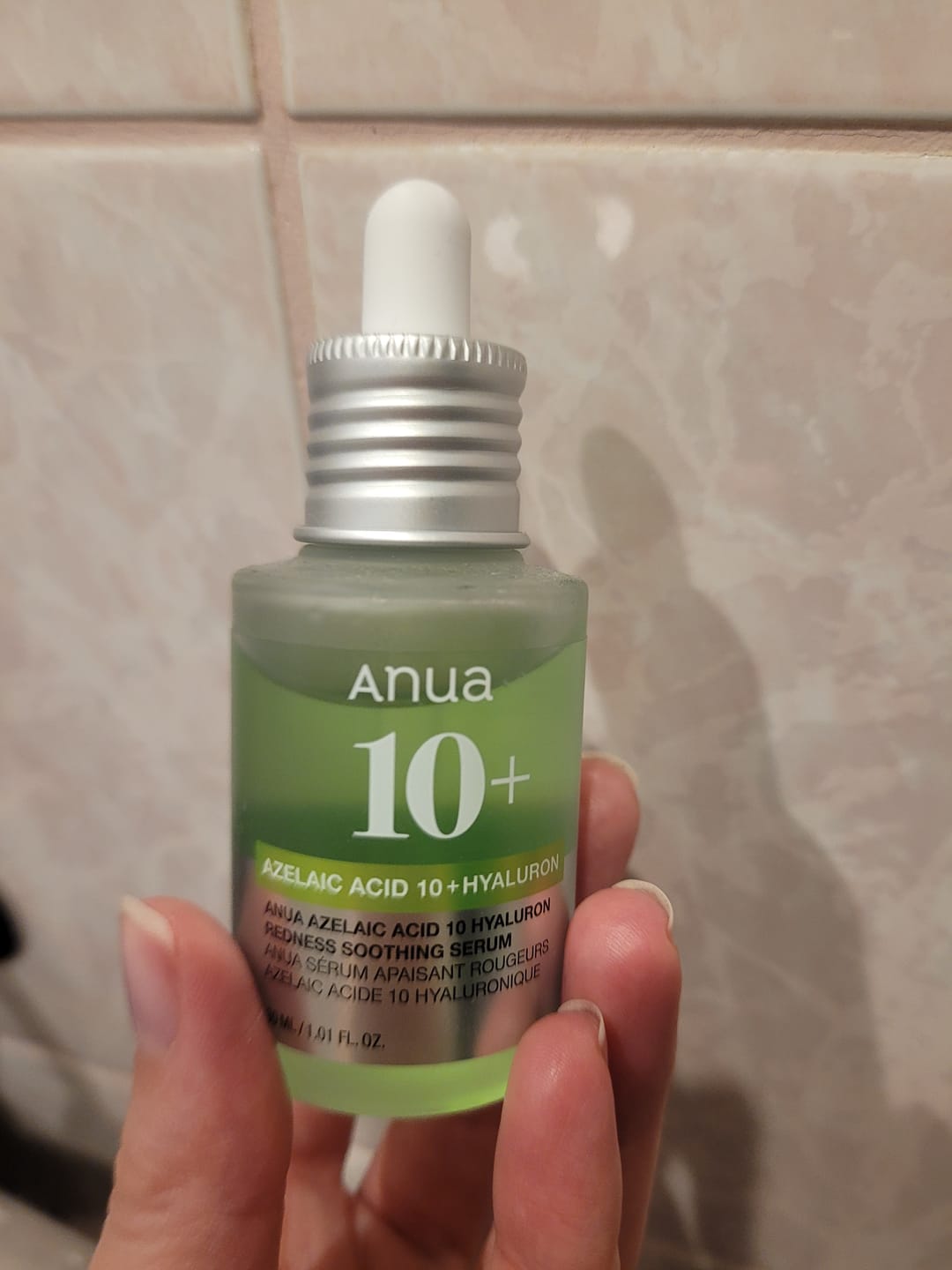 Customer photo review of Serums ar azelaīnskābi Anua Azelaic Acid 10 Hyaluron Redness Soothing Serum