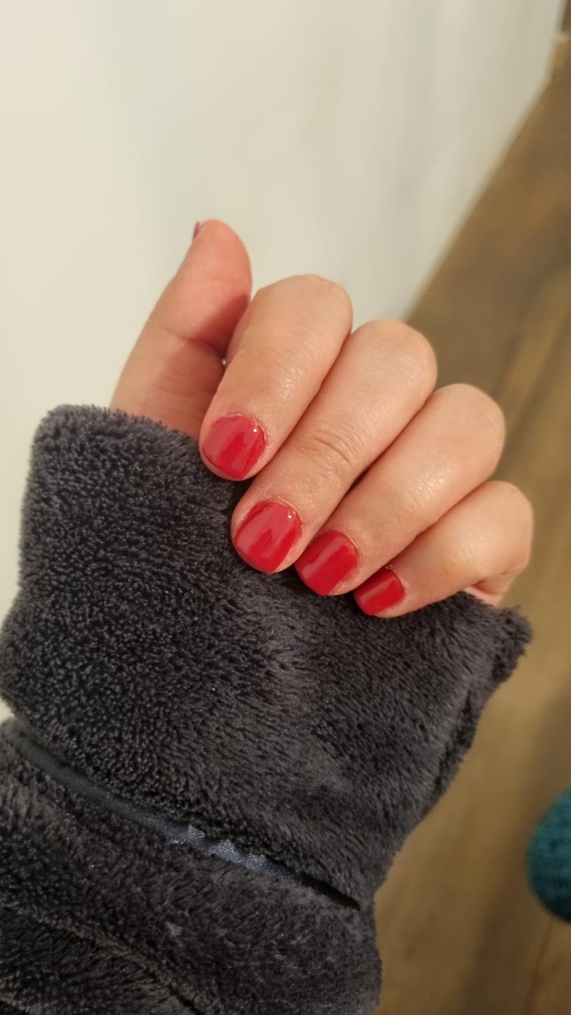 Customer photo review of Christmas Red Dipping Powder