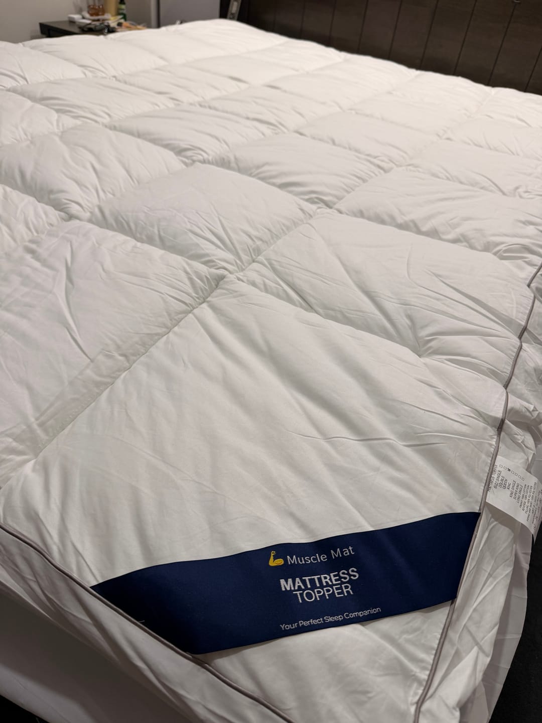 Customer photo review of Muscle Mat Luxury Mattress Topper