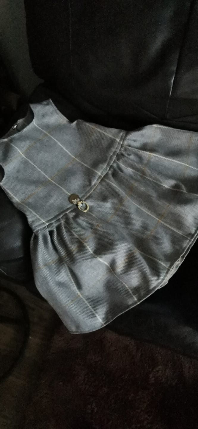 Customer photo review of Large Checkered Wool Touch Fabric