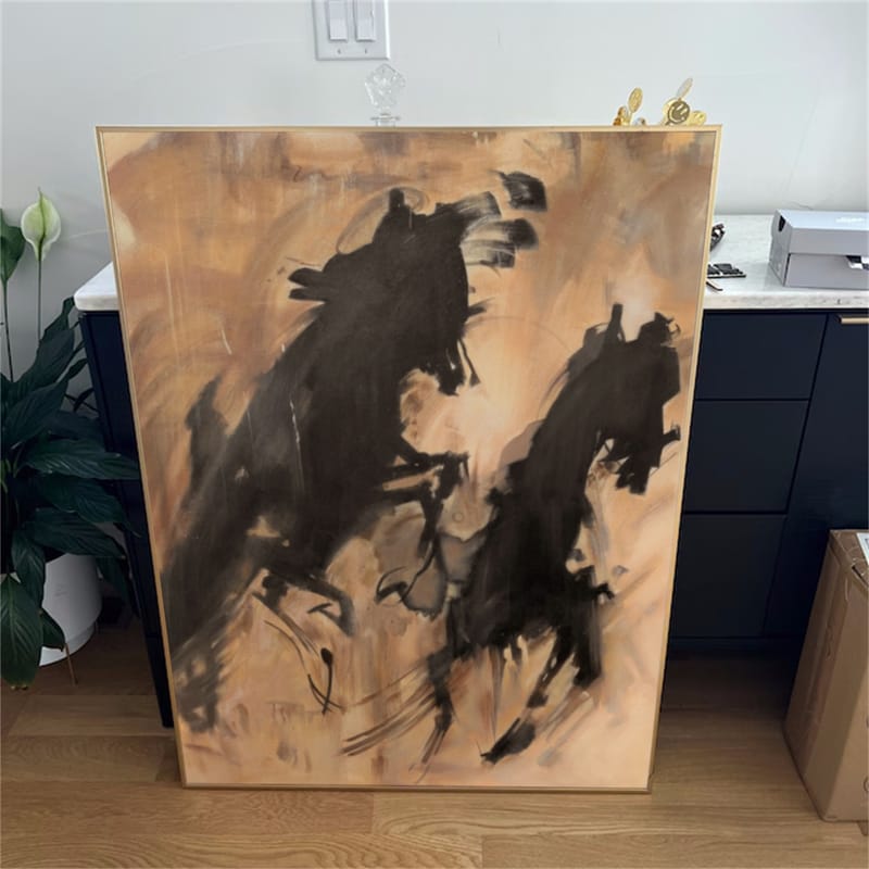 Customer photo review of Abstract Painting Canvas #AP204