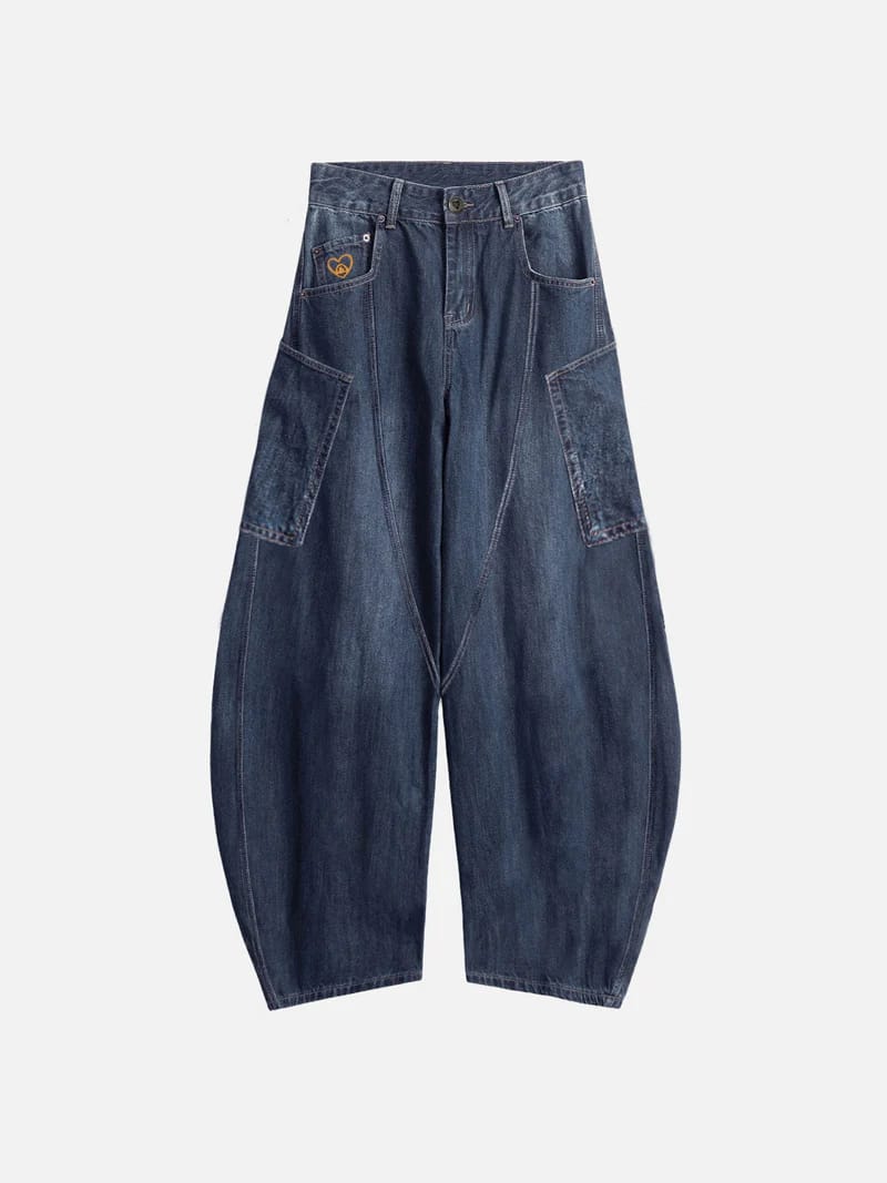 Customer photo review of Aelfric Eden  Baggy Barrel Big Pocket Jeans