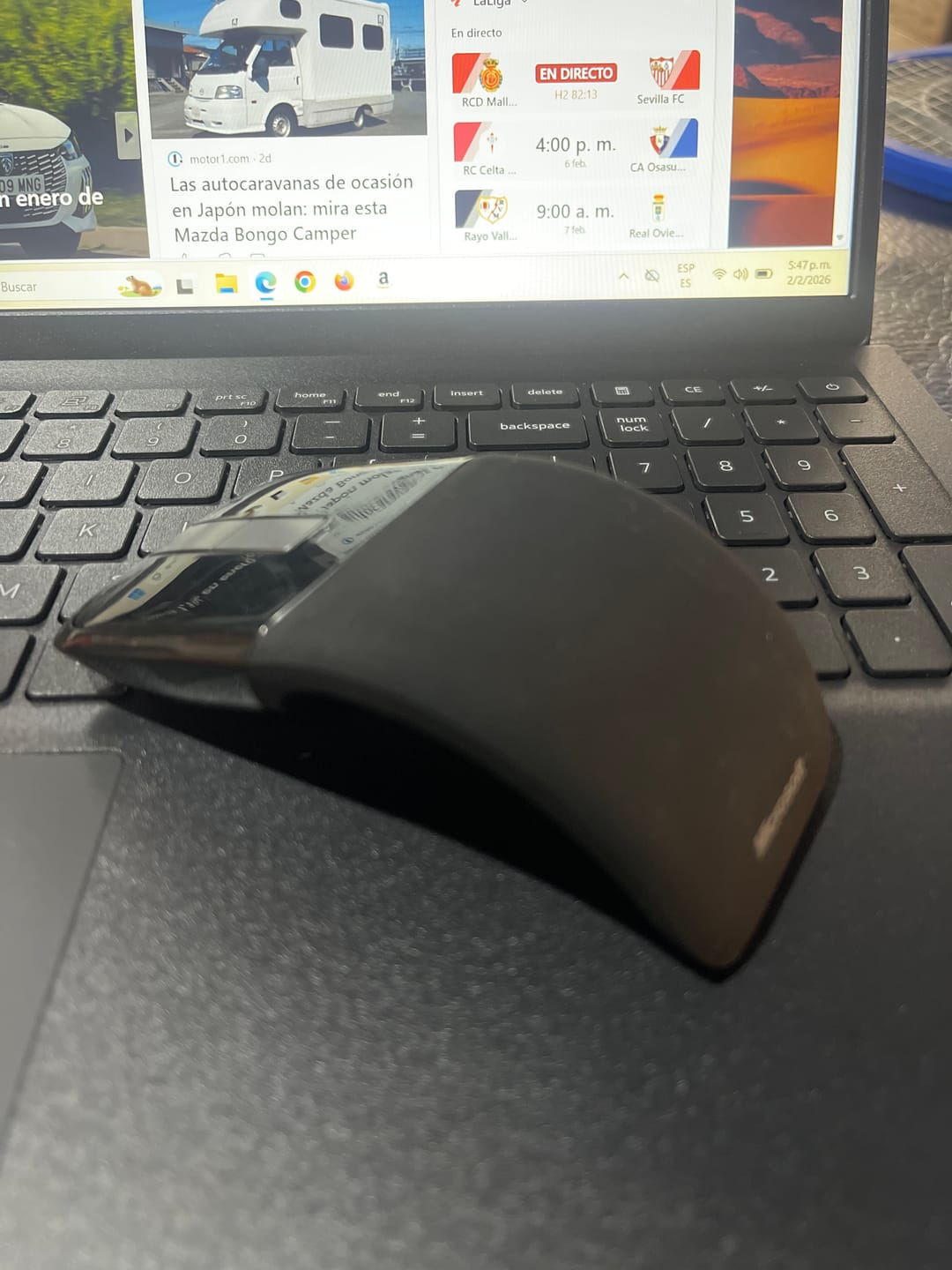 Customer photo review of Mouse Microsoft Arc Rvf-00052 Inalambrico Ergonomico