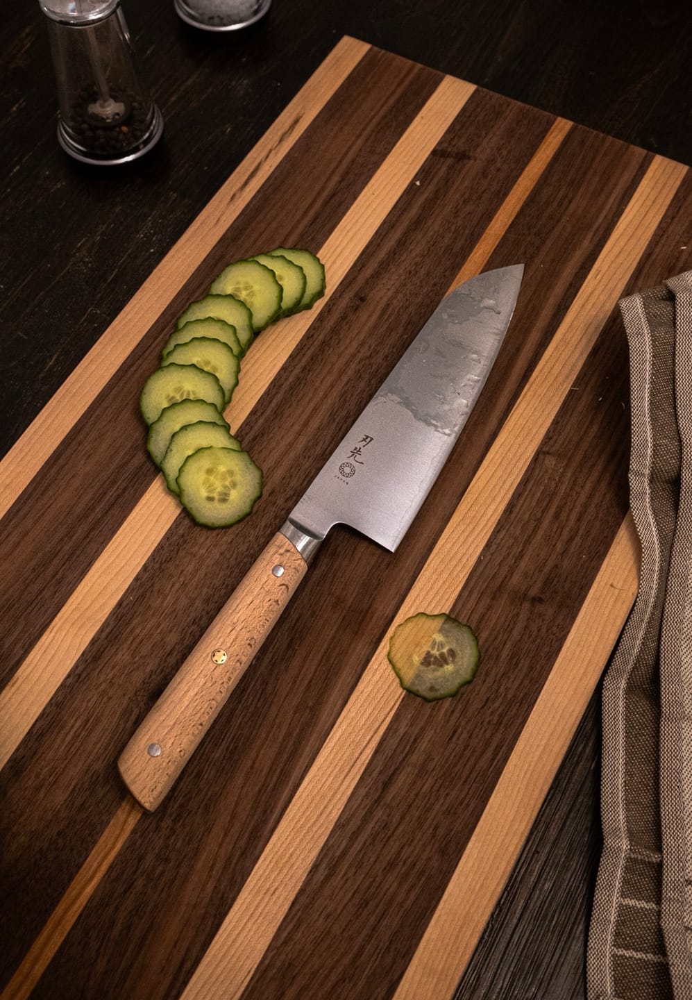 Customer photo review of Santoku - Beech