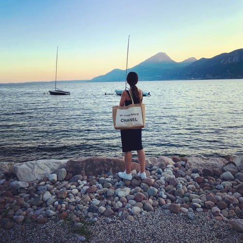 Customer photo review of Jutetasche My other Bag is black