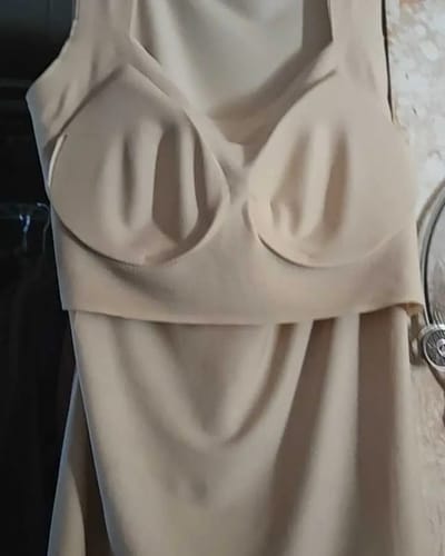 Customer photo review of U Neck Shapewear Built-in Bra Tank