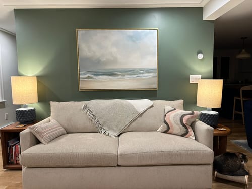 Customer photo review of Serene Beach Canvas Art