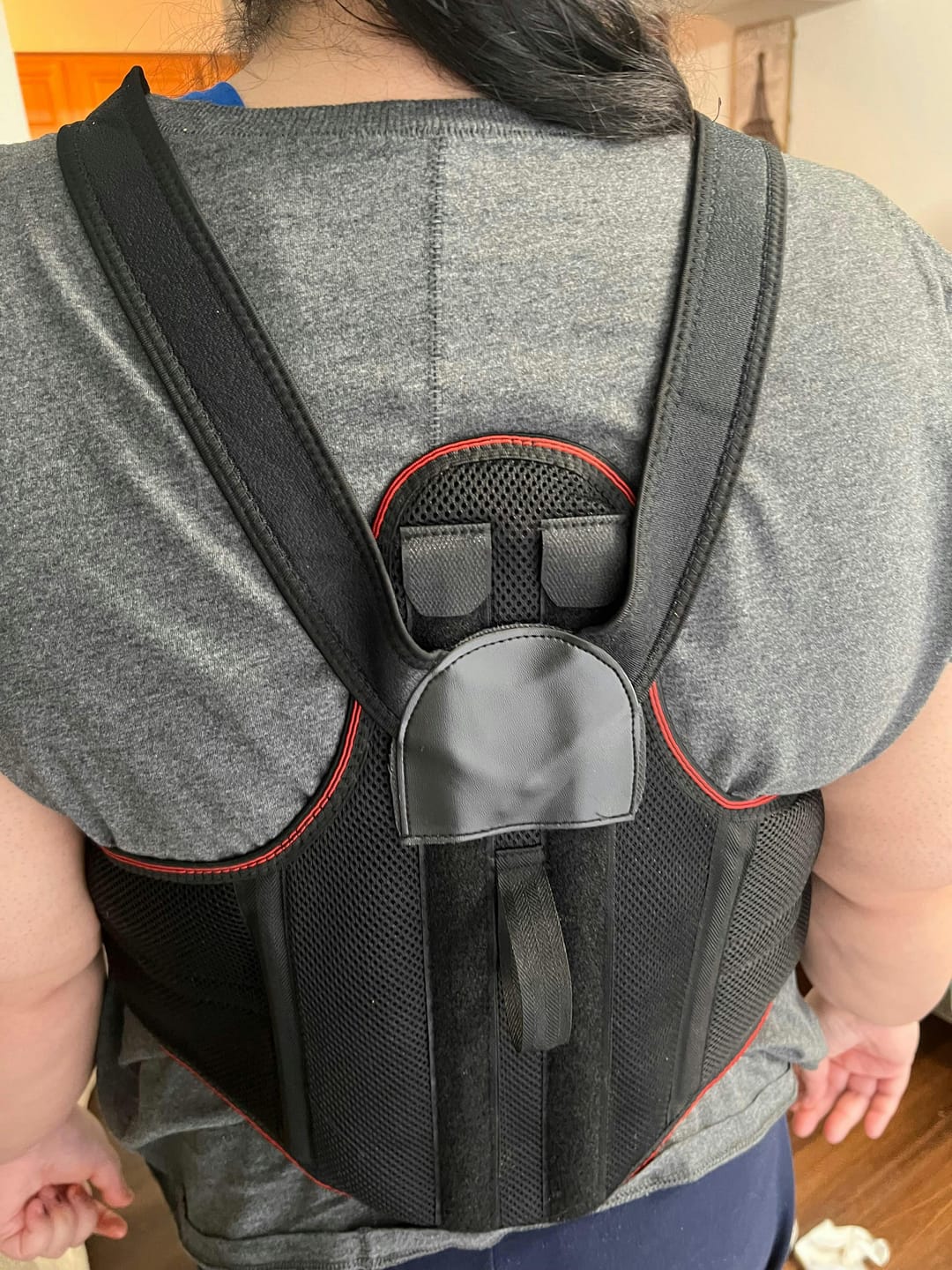 Customer photo review of Sports Elbow Braces for Kids with Protective Pad - 2 Pack