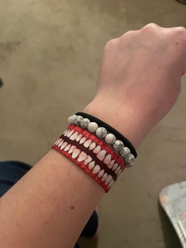 Customer photo review of Creepy Teeth Bracelet!