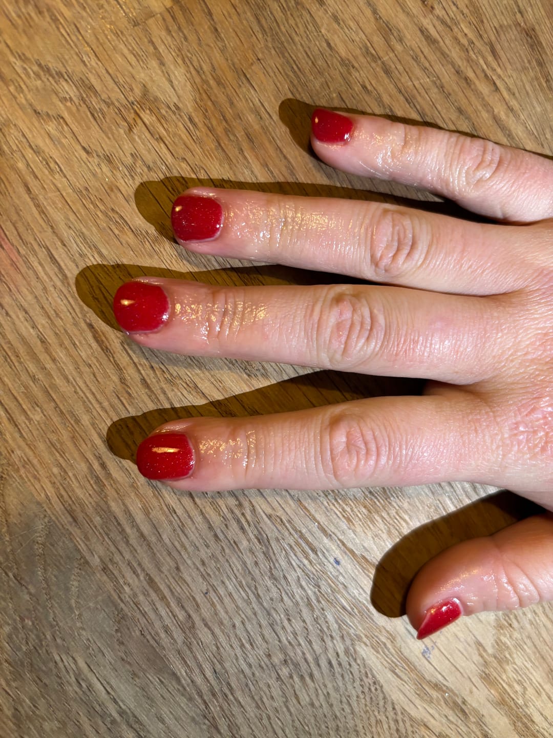 Customer photo review of Ruby Dim Dipping Powder