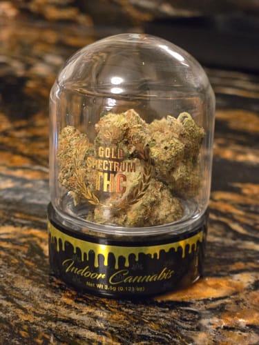 Customer photo review of Gold Spectrum THCA Flower (Exotic) - Sub Zero