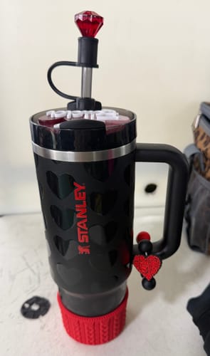 Customer photo review of Lovely Roses Charm - Tumbler Handle Charm