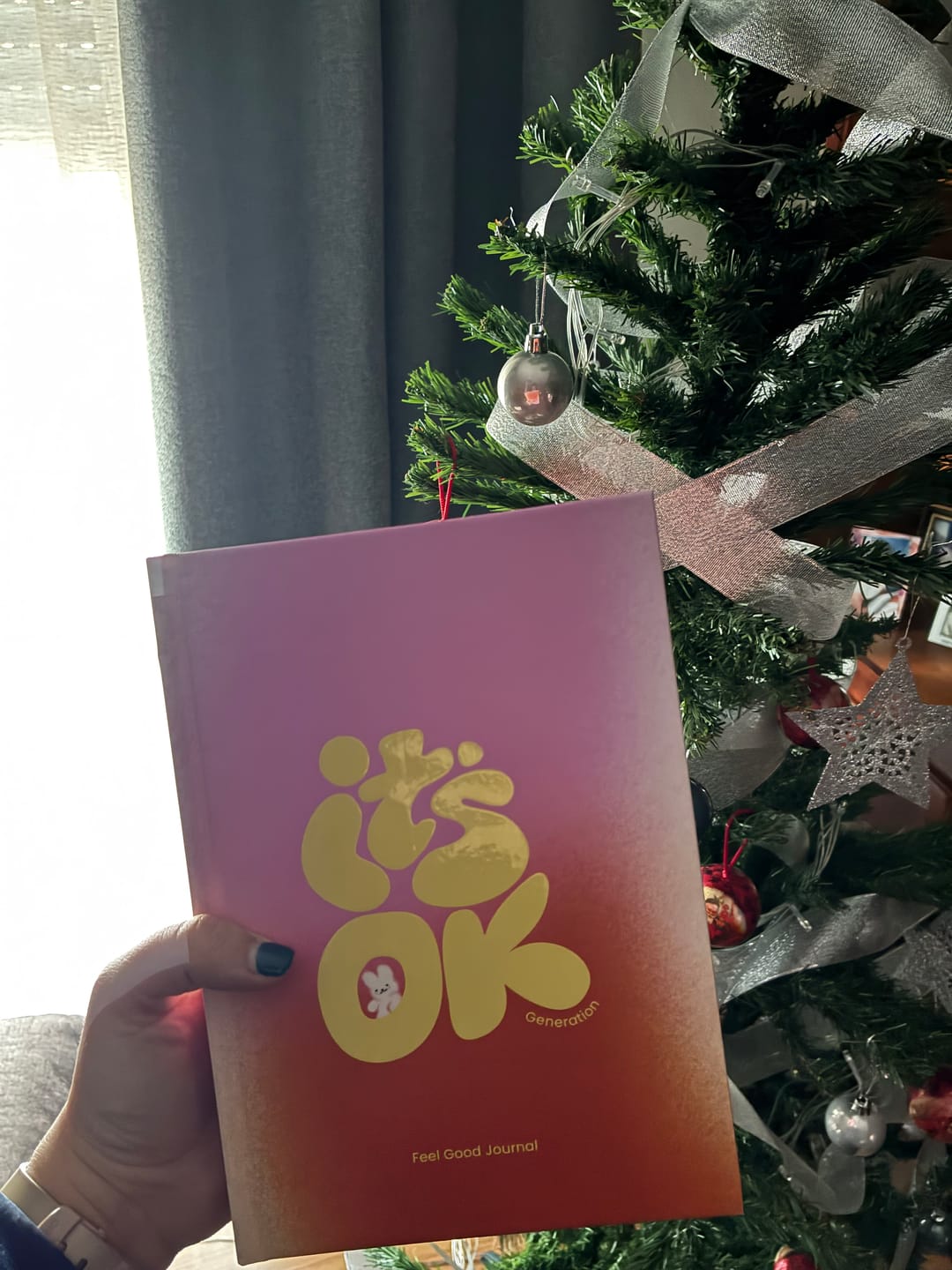 Customer photo review of Feel Good Journal | Portada Mandarina