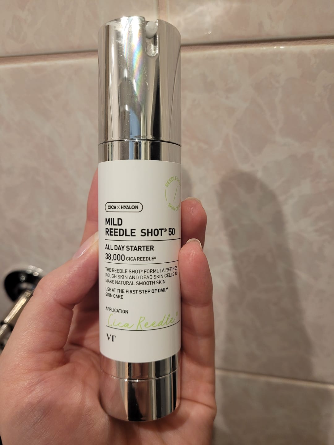 Customer photo review of Serums-būsteris ar mikroadatām ikdienas lietošanai VT Cosmetics Mild Reedle Shot 50