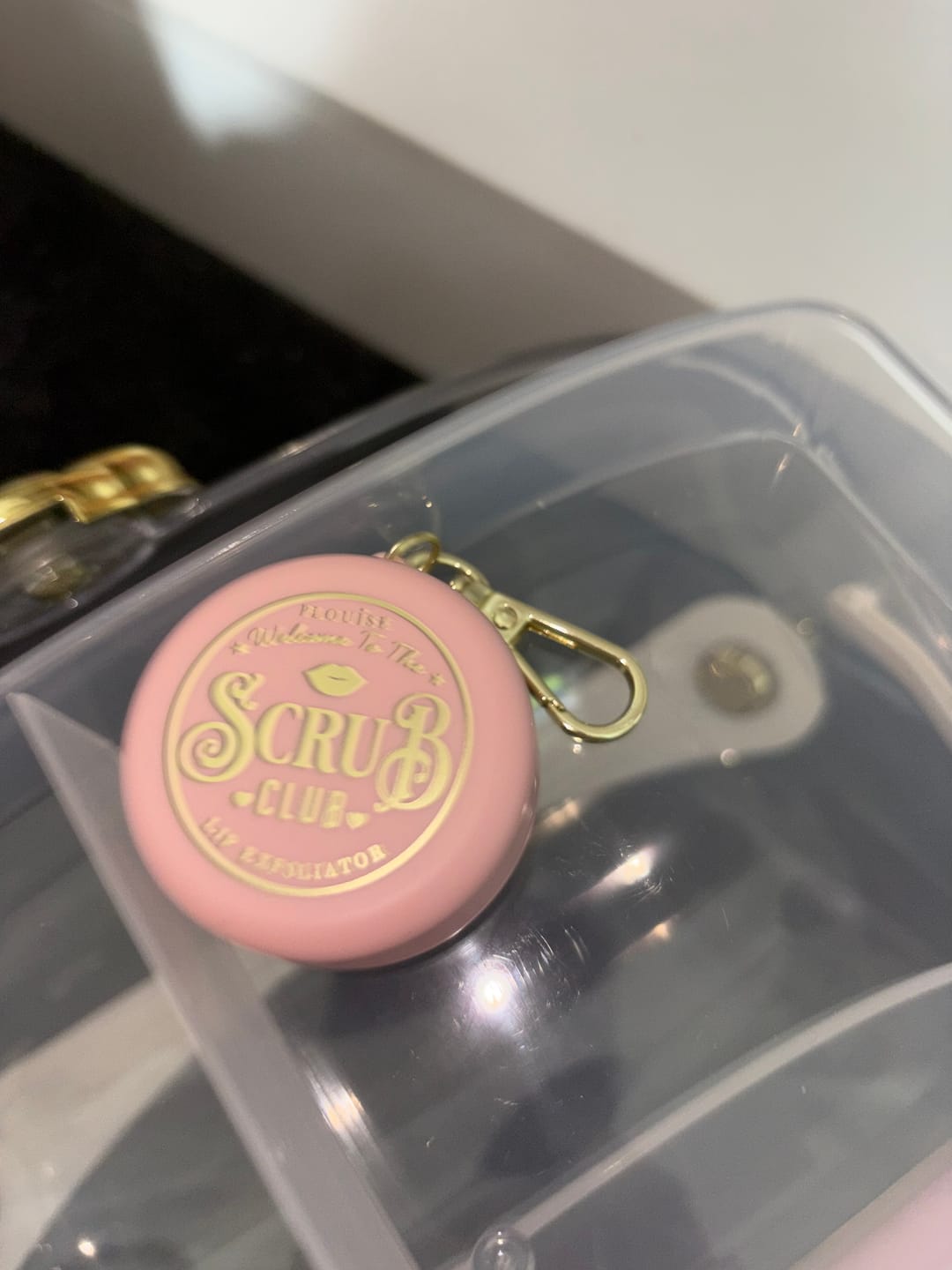 Customer photo review of P.Louise Keychain Lip Scrub