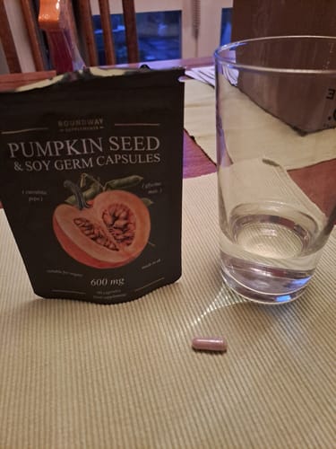 Customer photo review of Pumpkin Seed and Soy Germ Capsules