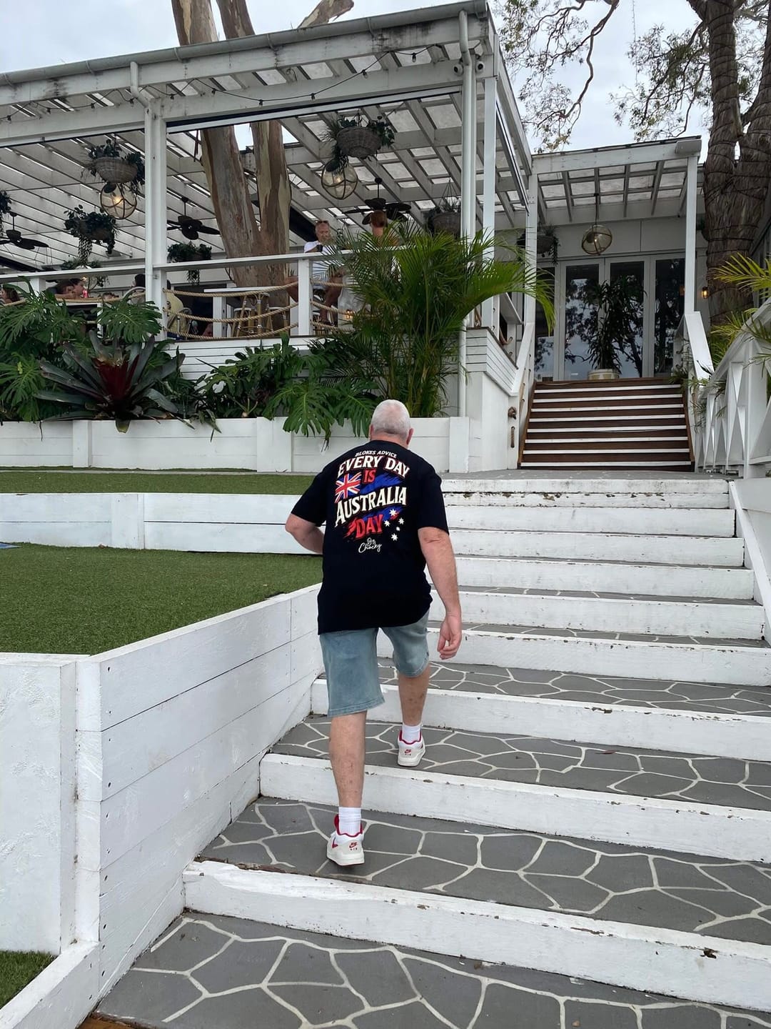 Customer photo review of Big Chocky | Aussie Day Tee