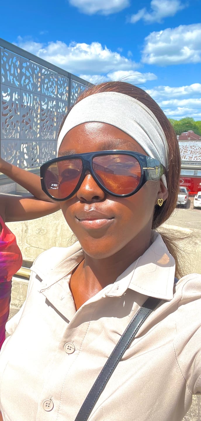 Customer photo review of Gold Thando Studs