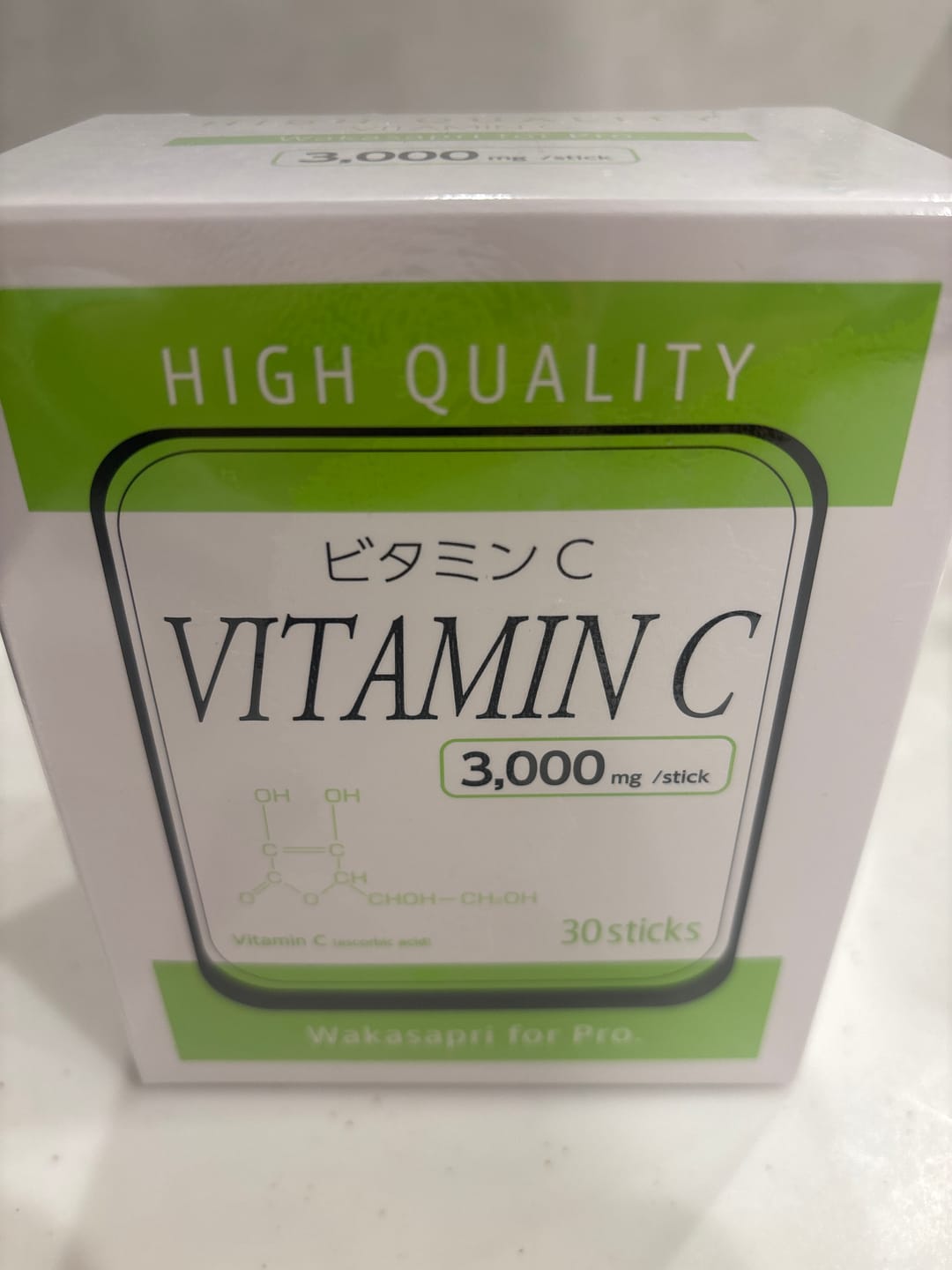 Customer photo review of 高濃度ビタミンC 3,000mg -Wakasapri for Pro.