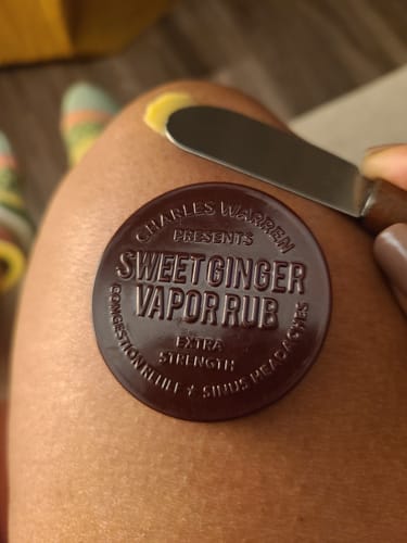 Customer photo review of Extra Strength Sweet Ginger Vapor Rub [Compact]